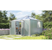 Gartenhaus Vitavia Universum inkl. Fußboden 317 x 322 cm silber