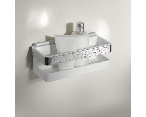 Duschablage mit Tube und Flasche