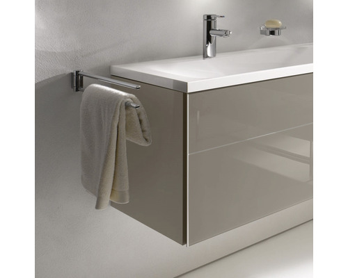 Meuble-lavabo avec porte-serviettes et serviette