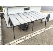 Terrassenüberdachung gutta Premium Acryl Klima blue 712 x 406 cm anthrazit