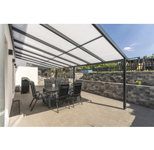 Terrassenüberdachung gutta Premium Acryl Klima blue 712 x 406 cm anthrazit