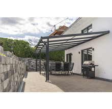 Terrassenüberdachung gutta Premium Acryl Klima blue 712 x 406 cm anthrazit