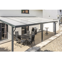 Terrassenüberdachung gutta Premium Acryl Klima blue 712 x 406 cm anthrazit
