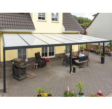 Terrassenüberdachung gutta Premium Acryl Klima blue 812,5 x 406 cm anthrazit