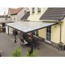 Terrassenüberdachung gutta Premium Acryl Klima blue 812,5 x 406 cm anthrazit