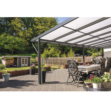 Terrassenüberdachung gutta Premium Acryl Klima blue 812,5 x 406 cm anthrazit