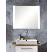 Miroir de salle de bains à LED Möbelpartner Star lxhxé 80x72x3 cm