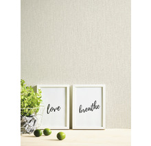Papier peint intissé 39026-1 Attractive 2 structure tissu crème brillant
