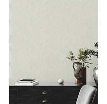 Papier peint intissé 39026-5 Attractive 2 structure tissu blanc brillant