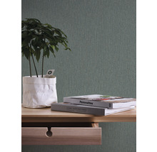 Papier peint intissé 39026-6 Attractive 2 structure tissu vert brillant