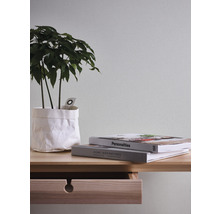Papier peint intissé 39039-7 Attractive 2 uni structuré gris clair