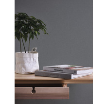 Papier peint intissé 39040-1 Attractive 2 uni structuré gris foncé