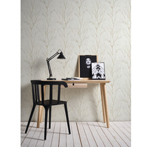 Papier peint intissé 37260-3 Attractive 2 branches beige-or brillant