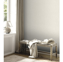 Papier peint intissé 39026-1 Attractive 2 structure tissu crème brillant