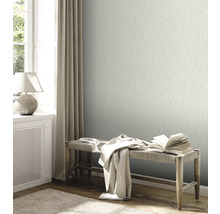 Papier peint intissé 39026-5 Attractive 2 structure tissu blanc brillant