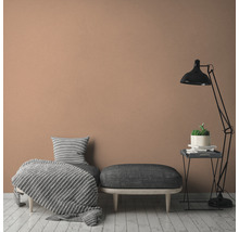 Papier peint intissé 39039-6 Attractive 2 uni structuré orange