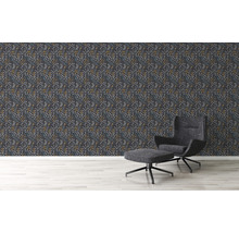 Vliestapete 38847-4 Attractive 2 Blumenranke schwarz-gelb