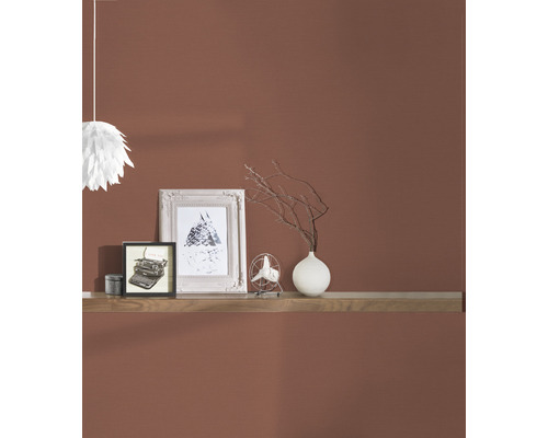 Wohnraum mit Regalboden, Dekoration und Wandfarbe