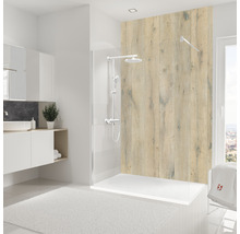 Panneau mural de douche SCHULTE DecoDesign bois maison de campagne chêne 255 x 150 cm D1901525 533