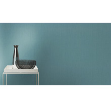 Papier peint intissé 746167 Indian Style uni bleu