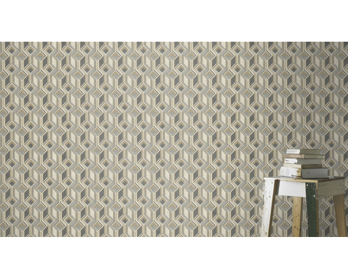 Tapete mit geometrischem Art-Déco-Muster