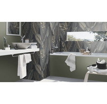 Papier peint intissé 752687 peau d'animal vert