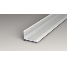 Treppenkantenprofil aus Aluminium mit geriffelter Oberfläche