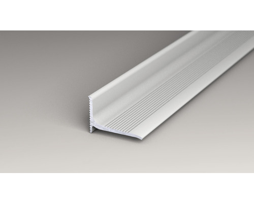 Profil de bordure d''escalier en aluminium avec surface rainurée