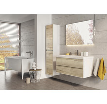 Ensemble de meubles de salle de bains Sanox Evora chêne nature avec armoire de salle de bains à miroir 120x170 cm-thumb-5