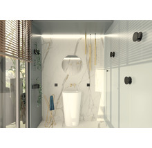 Miroir de salle de bains miroir Cordia ROUND LINE MIRROR Ø 60 cm blanc