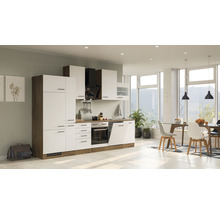 Cuisine complète Flex Well avec appareils Vintea 310 cm magnolia mat démontée variante réversible 00012317