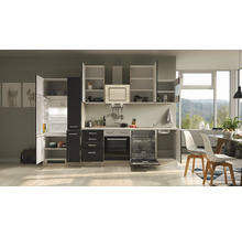 Cuisine complète avec appareils Flex Well Santo 310 cm anthracite mat démonté variante réversible 00012315