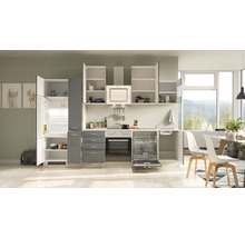 Cuisine complète Flex Well avec appareils Tiago 310 cm gris basalte mat démontée variante réversible 00012311