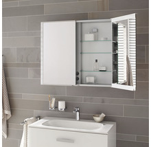 Spiegelschrank KEUCO Royal Match 100 x 16 x 70 cm alufarben 2-türig LED IP 20