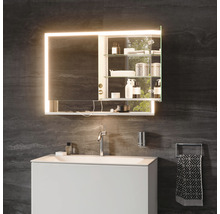 Armoire de toilette KEUCO Royal Lumos 80 x 16,5 x 73,5 cm argent 2 portes led IP 24