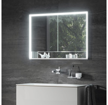 Armoire de toilette KEUCO Royal Lumos 80 x 16,5 x 73,5 cm argent 2 portes led IP 24