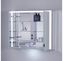 Armoire de toilette KEUCO Royal Lumos 80 x 16,5 x 73,5 cm argent 2 portes led IP 24