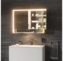 Spiegelschrank KEUCO Royal Lumos 100 x 16,5 x 73,5 cm verspiegelt 2-türig LED IP 24 713
