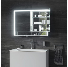 Spiegelschrank KEUCO Royal Lumos 100 x 16,5 x 73,5 cm verspiegelt 2-türig LED IP 24 713