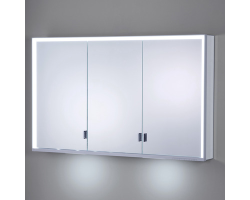 Armoire de toilette à trois portes avec éclairage