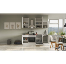 Cuisine complète Flex Well avec appareils Varo 220 cm blanc mat démontée variante réversible 00012013