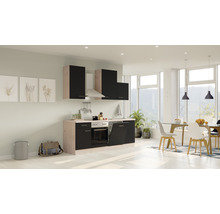 Cuisine complète avec appareils Flex Well Santo 220 cm anthracite mat démonté variante réversible 00012014