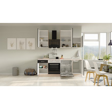 Cuisine complète avec appareils Flex Well Santo 220 cm anthracite mat démonté variante réversible 00011040