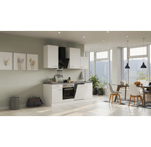 Cuisine complète Flex Well avec appareils Varo 220 cm blanc mat démontée variante réversible 00011041