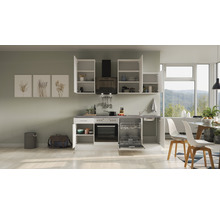 Cuisine complète Flex Well avec appareils Varo 220 cm blanc mat démontée variante réversible 00011041