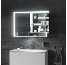 Spiegelschrank KEUCO Royal Lumos 100 x 16,5 x 73,5 cm silber 2-türig LED IP 24 Unterputz 713