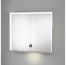 Spiegelschrank KEUCO Royal Lumos 100 x 16,5 x 73,5 cm silber 2-türig LED IP 24 Unterputz 723