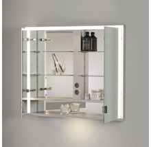 Spiegelschrank KEUCO Royal Lumos 100 x 16,5 x 73,5 cm silber 2-türig LED IP 24 Unterputz 723