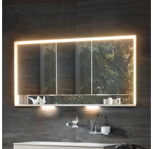 Spiegelschrank KEUCO Royal Lumos 120 x 16,5 x 73,5 cm silber 3-türig LED IP 24 Unterputz 713
