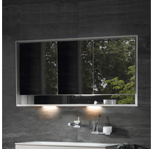 Spiegelschrank KEUCO Royal Lumos 120 x 16,5 x 73,5 cm silber 3-türig LED IP 24 Unterputz 713